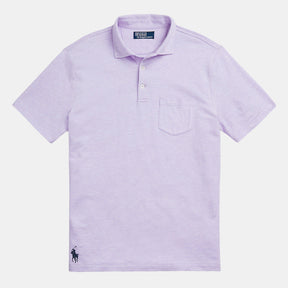 Cotton Linen Short Sleeve Polo Shirt