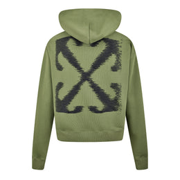 Logo Print Cotton Long Sleeve Hoodie