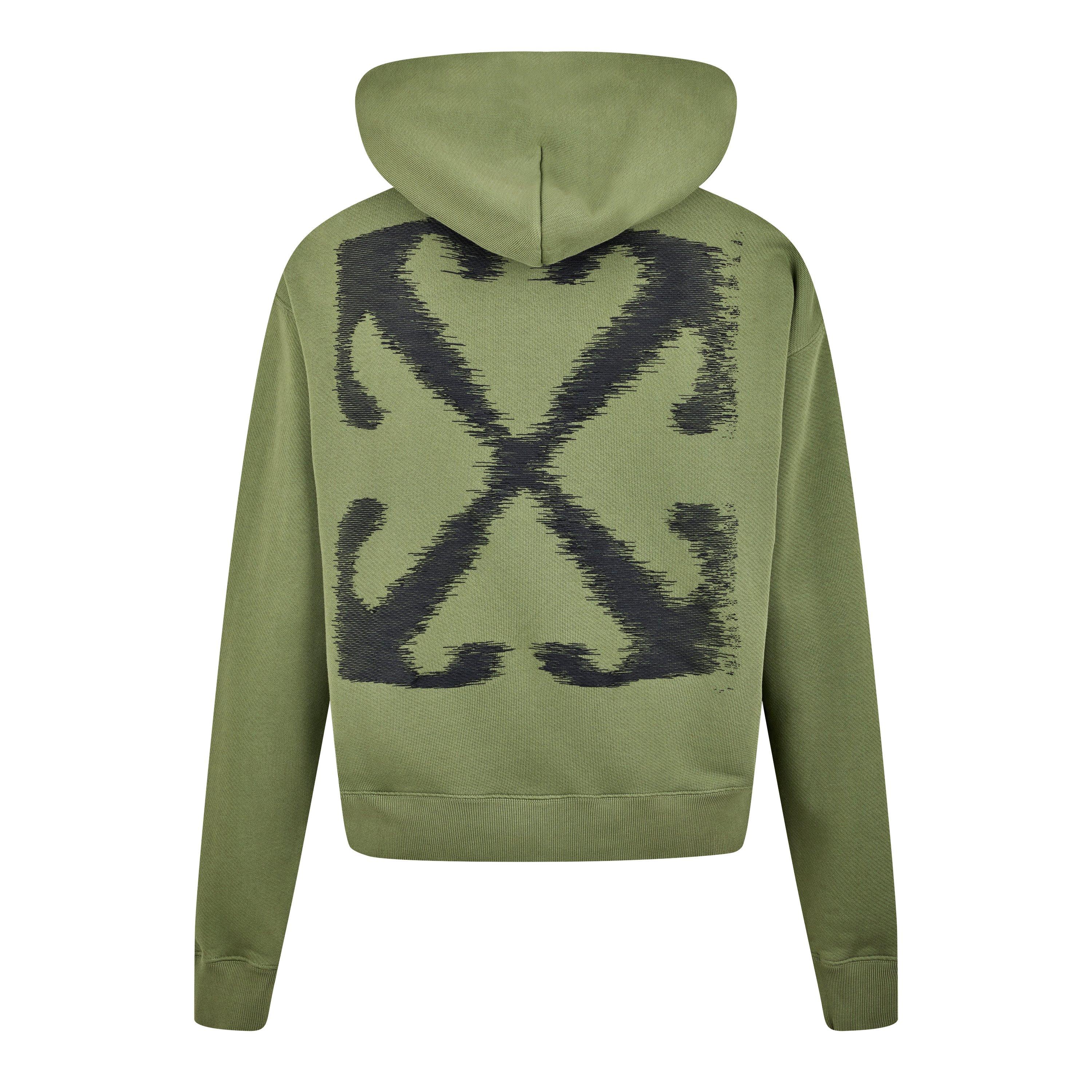 Logo Print Cotton Long Sleeve Hoodie