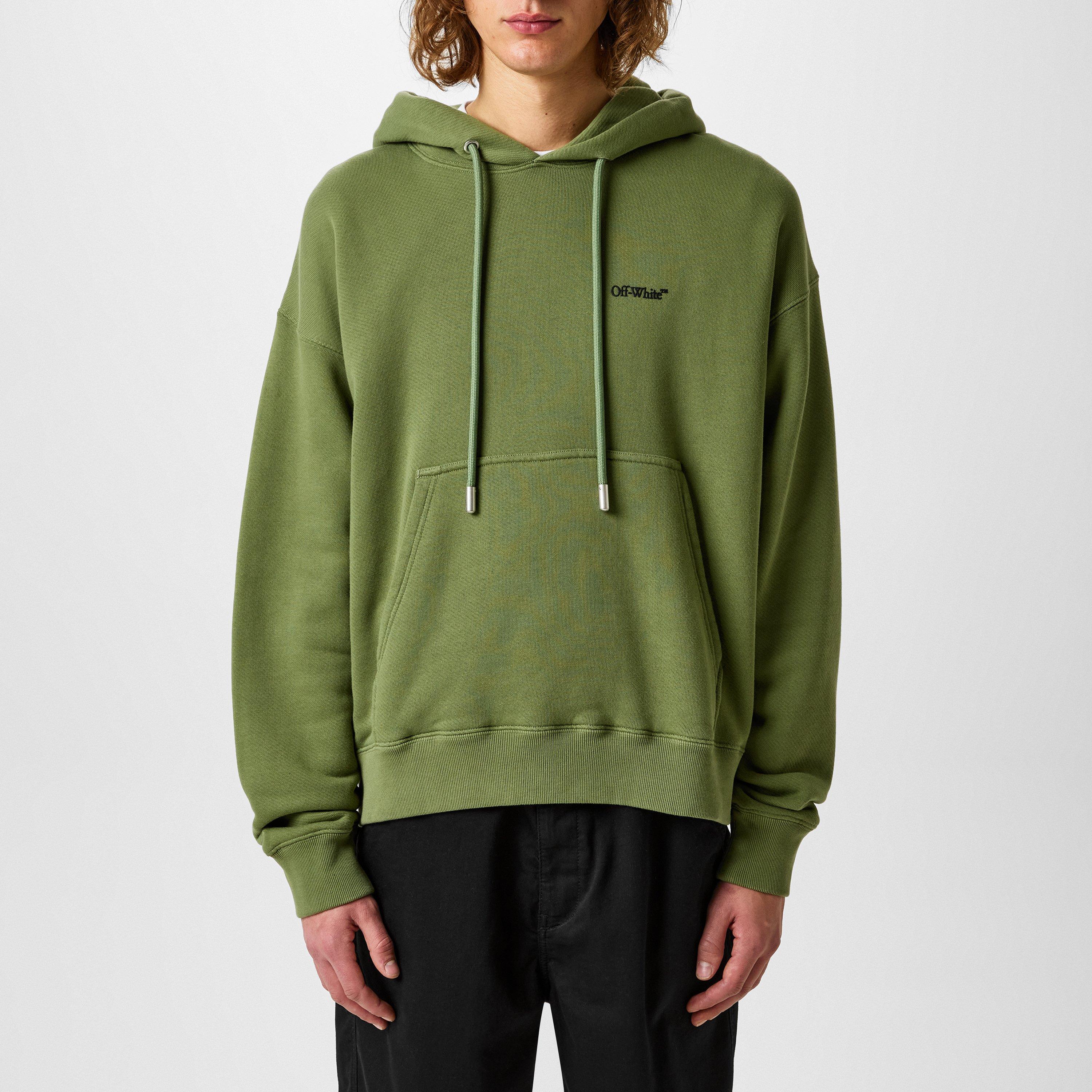 Logo Print Cotton Long Sleeve Hoodie