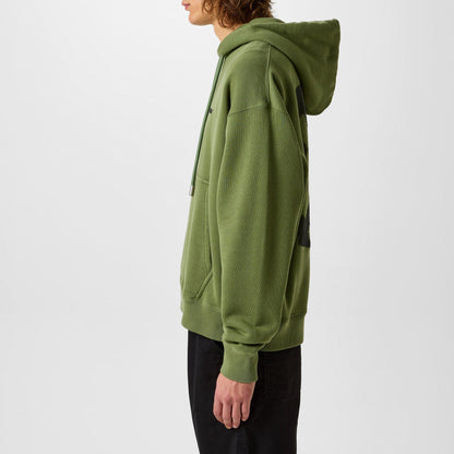 Logo Print Cotton Long Sleeve Hoodie
