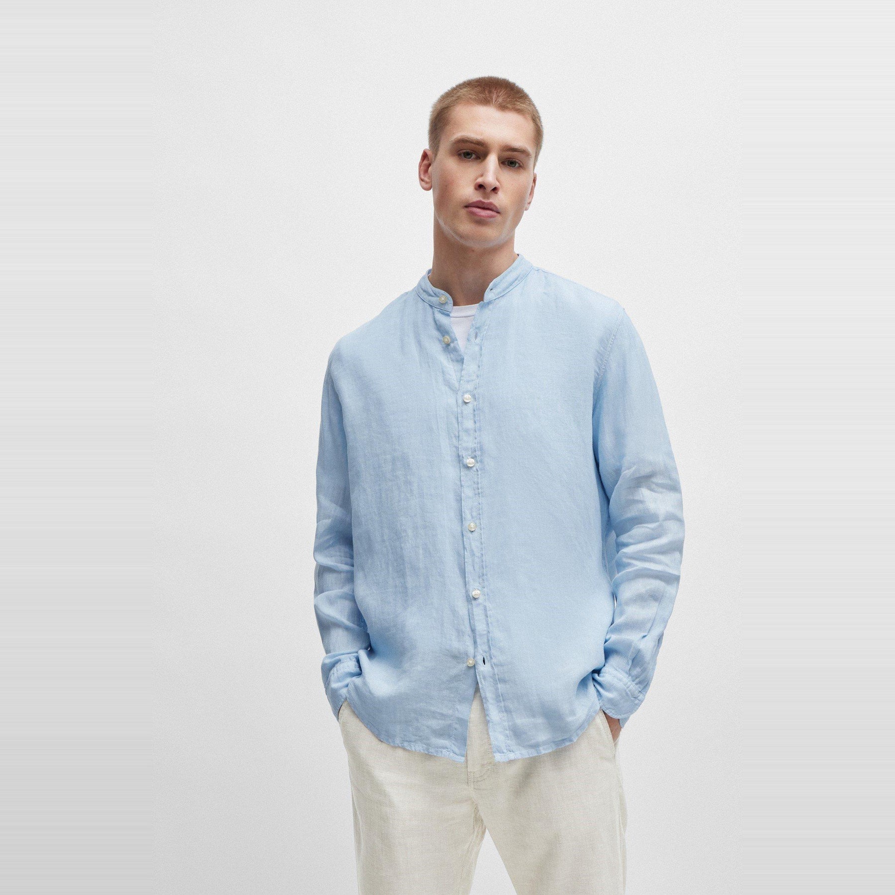 Men's HBO Race Plain Long-Sleeve Shirt