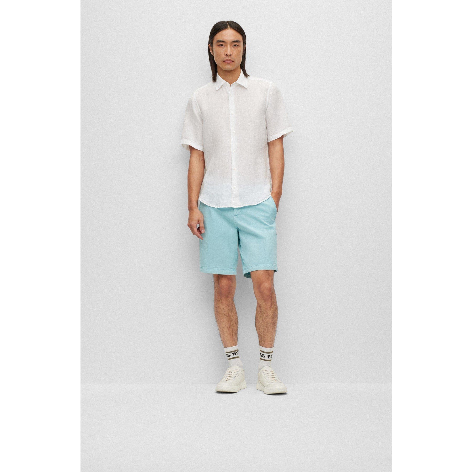 Men's Rash 2 Lin Plain Short-Sleeve Shirt