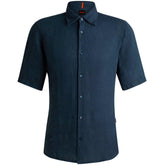 Men's Rash 2 Lin Plain Short-Sleeve Shirt