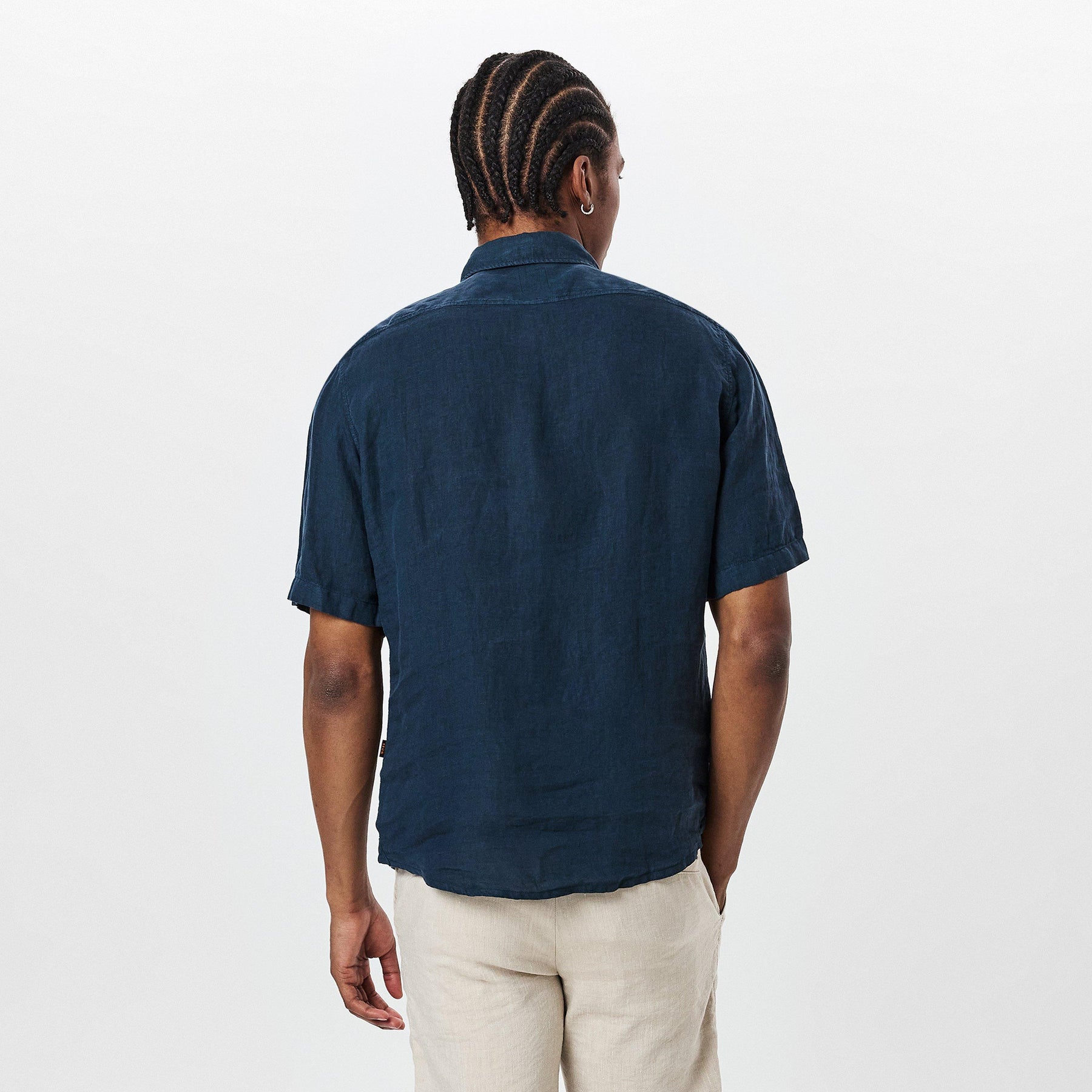 Men's Rash 2 Lin Plain Short-Sleeve Shirt