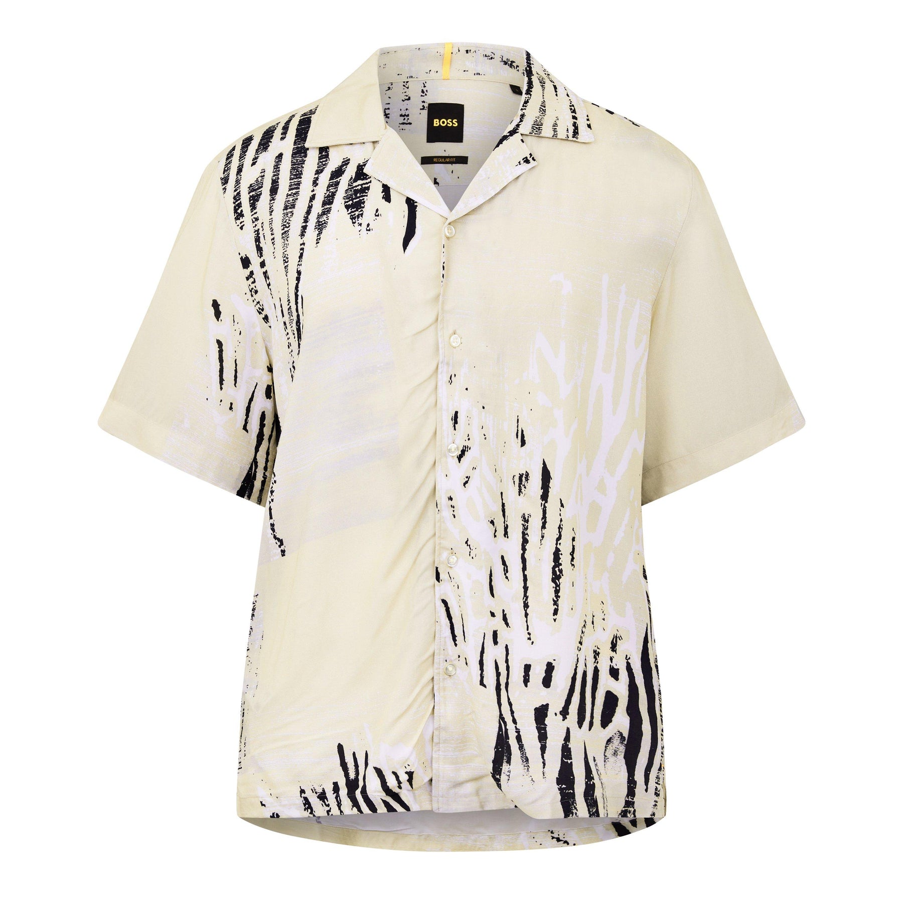 Men's Rayer Patterned Short-Sleeve Shirt