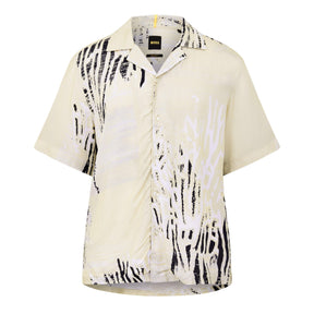 Men's Rayer Patterned Short-Sleeve Shirt