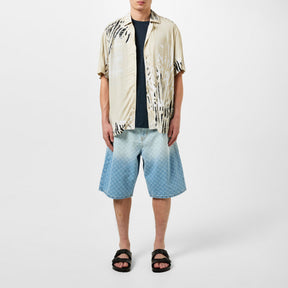 Men's Rayer Patterned Short-Sleeve Shirt