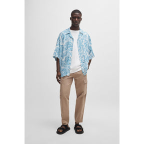 Men's Lapis 3 Patterned Short-Sleeve Shirt