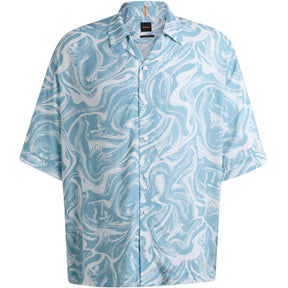 Men's Lapis 3 Patterned Short-Sleeve Shirt