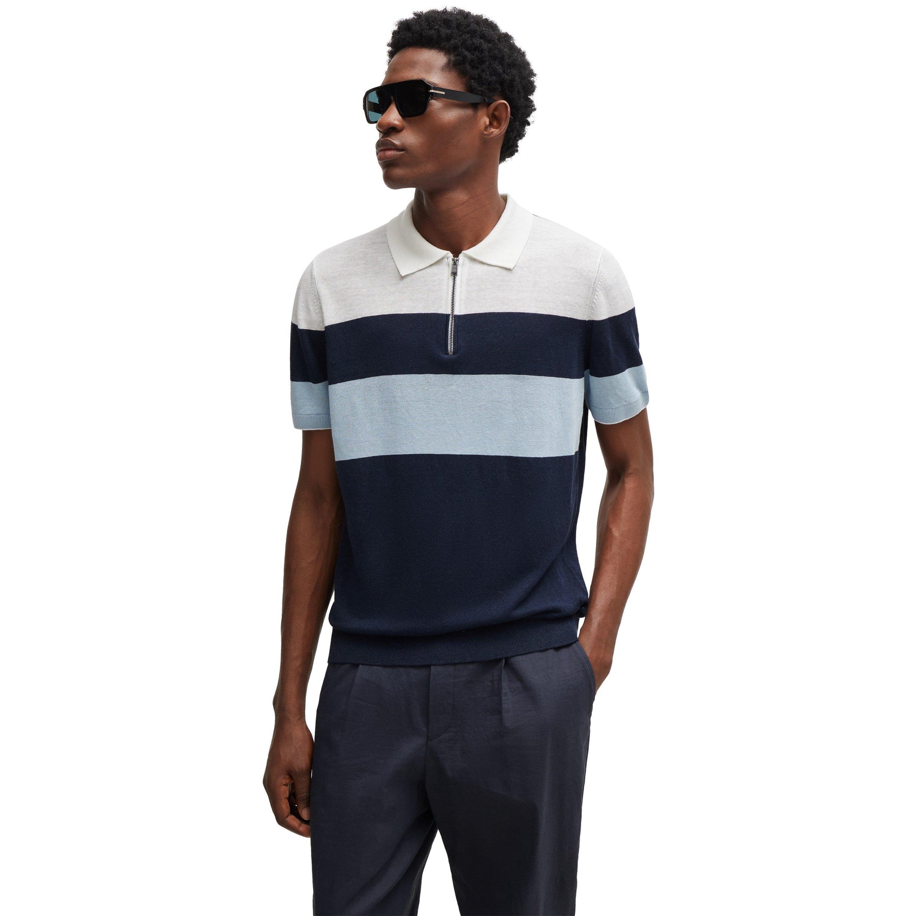 Men's Trieste Knitted Short-Sleeve Polo