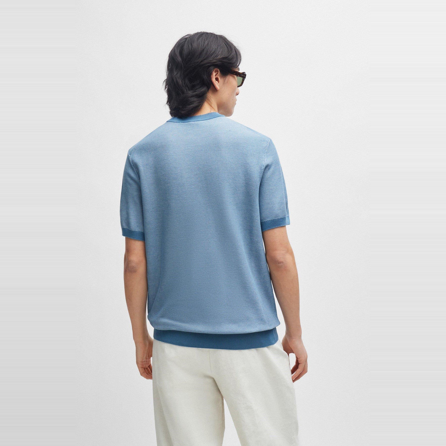 Men's HBB Tantino Knitted T Regular Fit T-Shirt