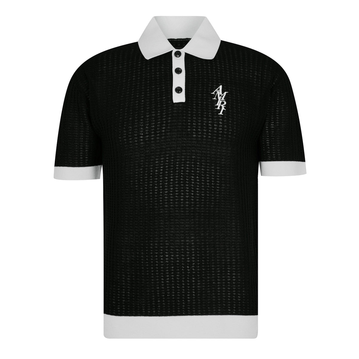 Waffle Stitch Polo Shirt