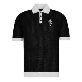 Waffle Stitch Polo Shirt