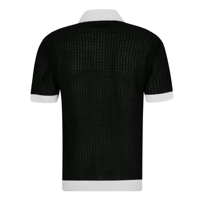Waffle Stitch Polo Shirt