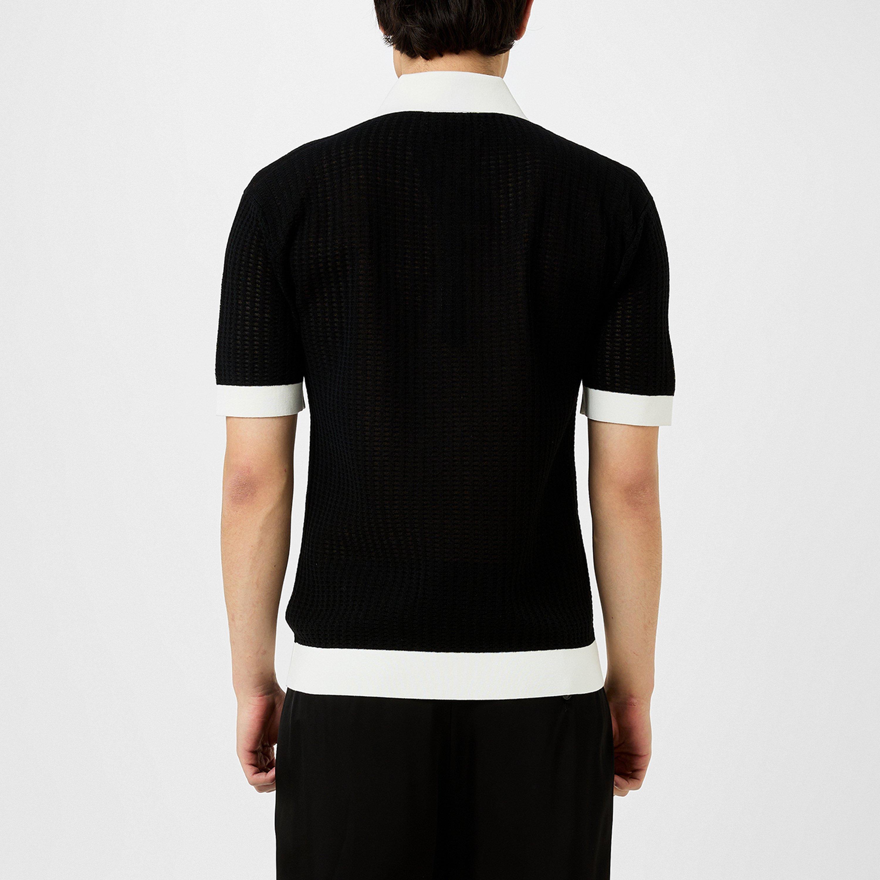 Waffle Stitch Polo Shirt