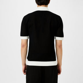 Waffle Stitch Polo Shirt