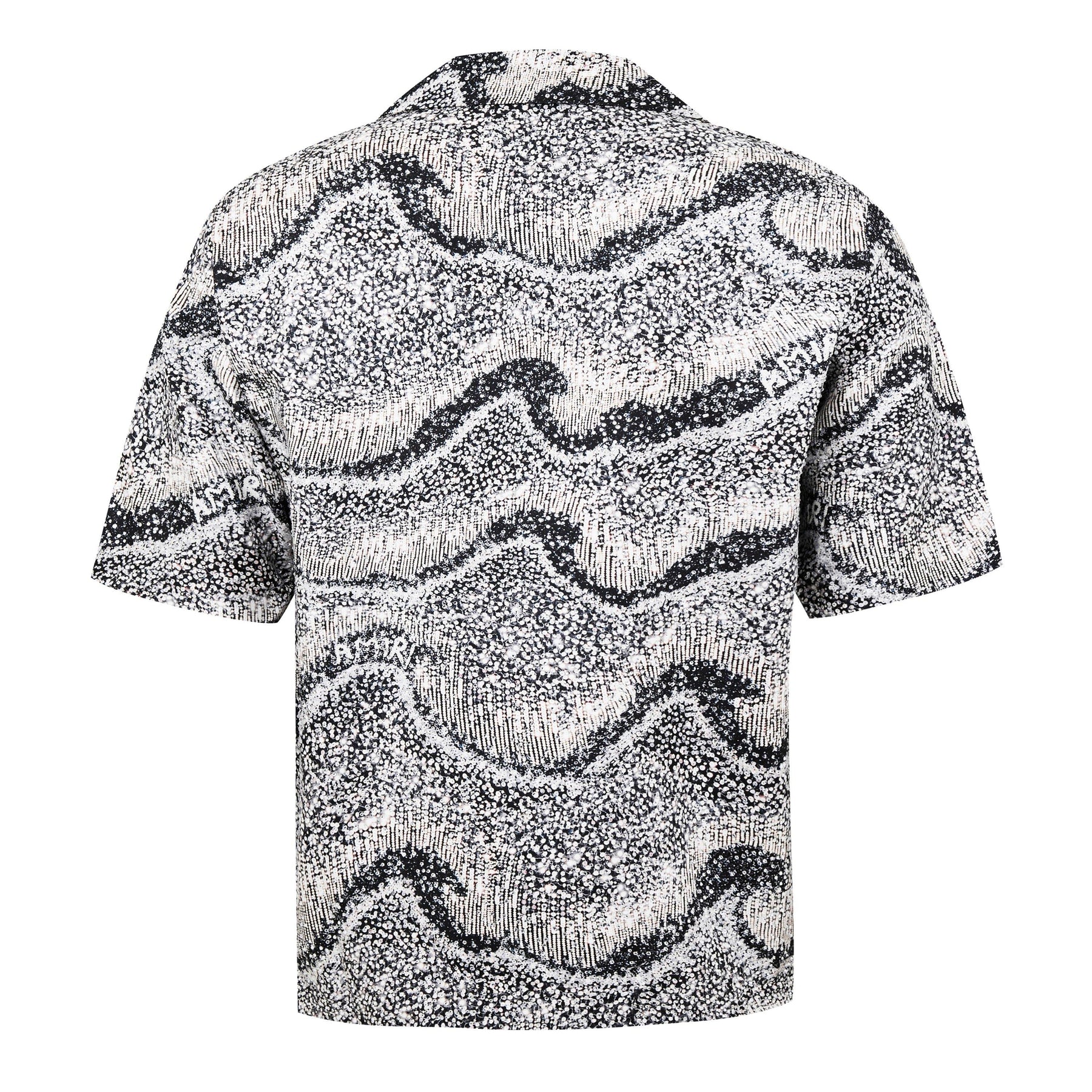 Silk Short-Sleeve Embellished Shirt