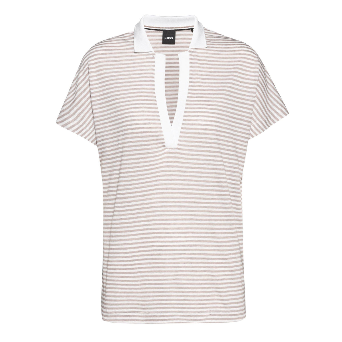 Enelina Striped Polo Top