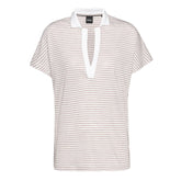 Enelina Striped Polo Top