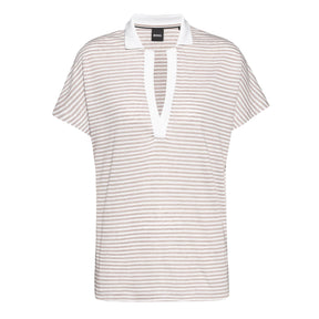 Women's Enelina Striped Polo Top