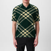 Check Wool Blend Polo Shirt