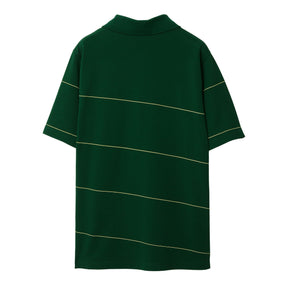 Stripe Zip Polo Shirt