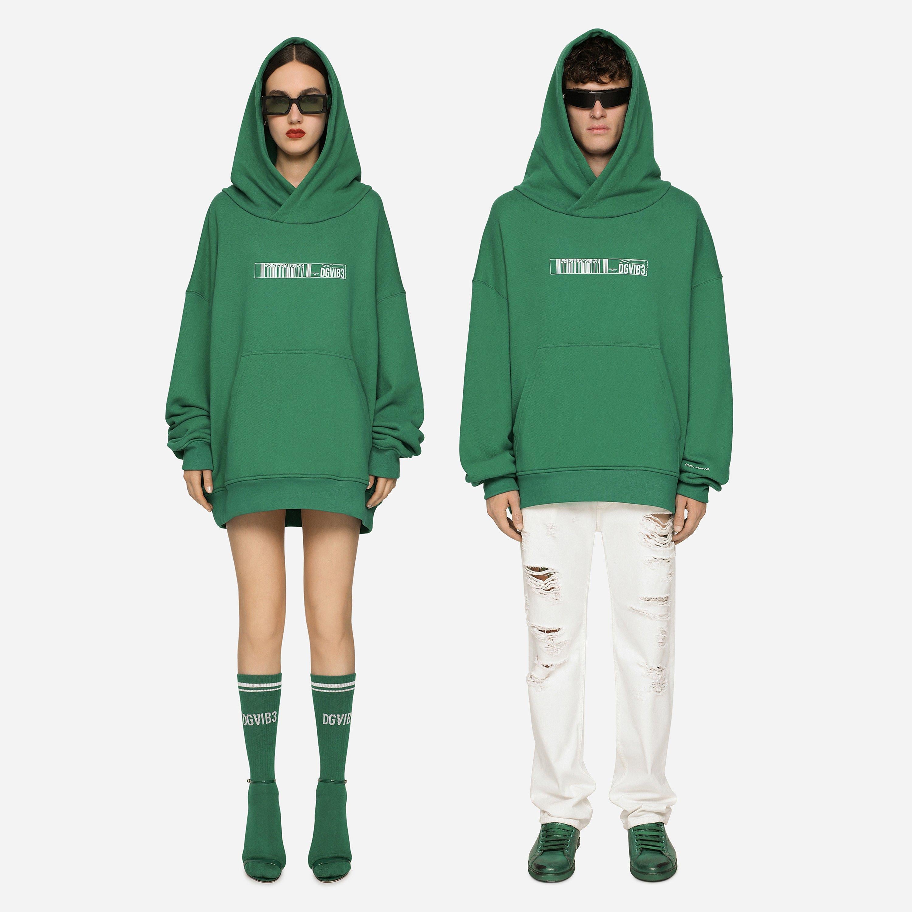 Dg Vib3 Print Jersey Hoodie