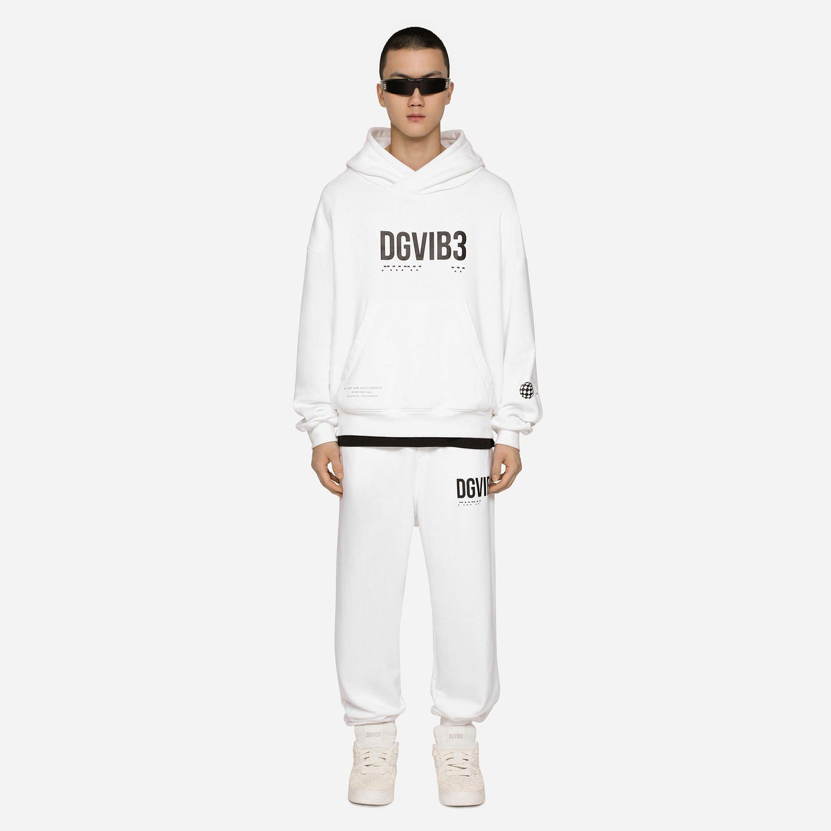 Dg Vib3 Print Jersey Hoodie