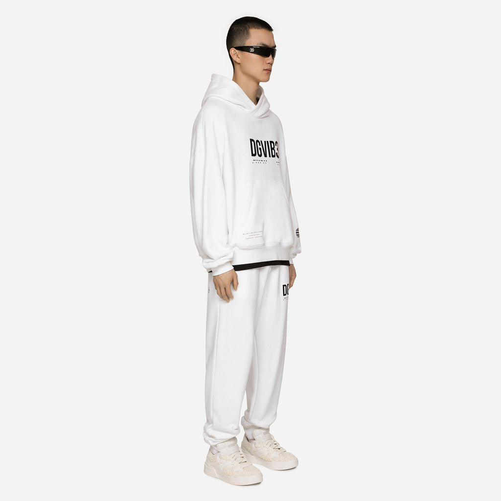 Dg Vib3 Print Jersey Hoodie