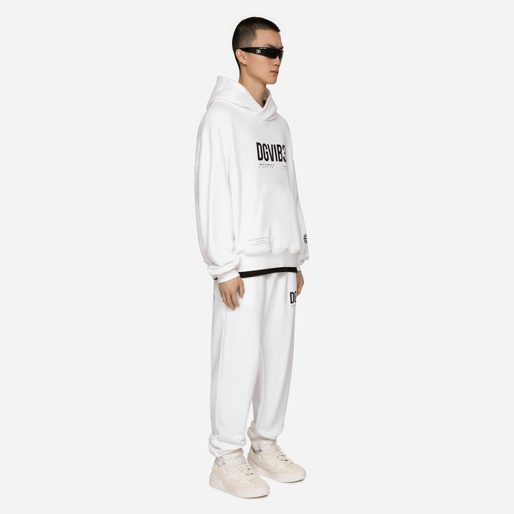 Dg Vib3 Print Jersey Hoodie