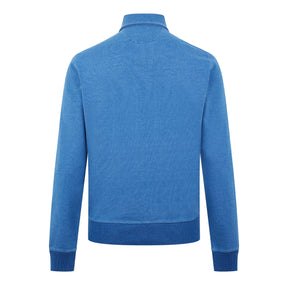 Indigo Long Sleeve Polo Shirt