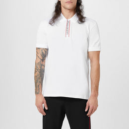 Plain Cotton Tape Button Polo Shirt