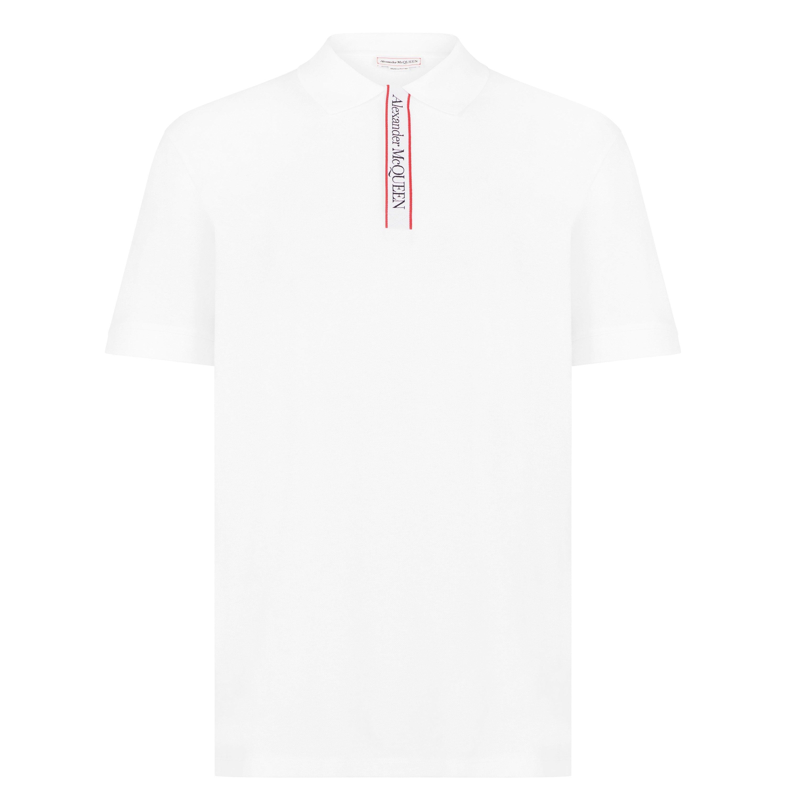 Plain Cotton Tape Button Polo Shirt