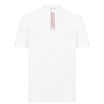 Plain Cotton Tape Button Polo Shirt