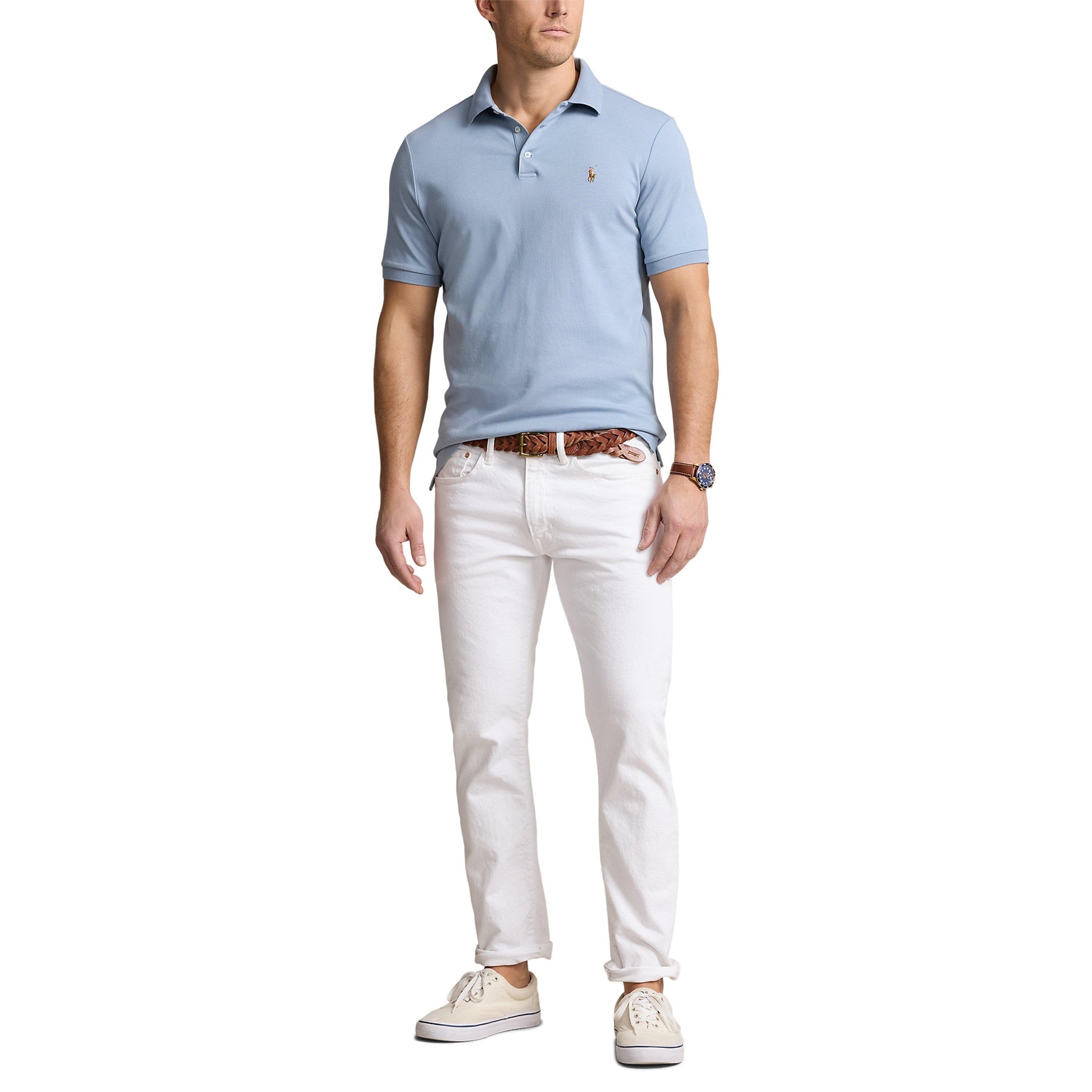 Men's Slim Fit Short Sleeve Polo Shirt