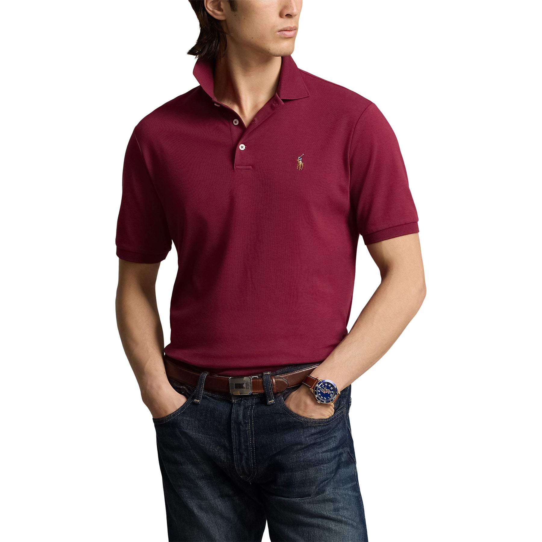 Men's Slim Fit Short Sleeve Polo Shirt