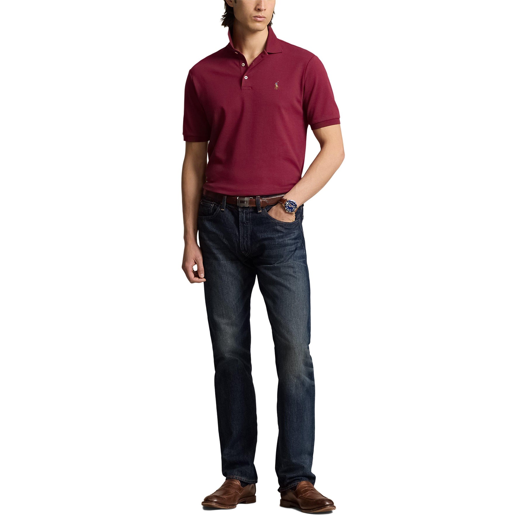 Men's Slim Fit Short Sleeve Polo Shirt