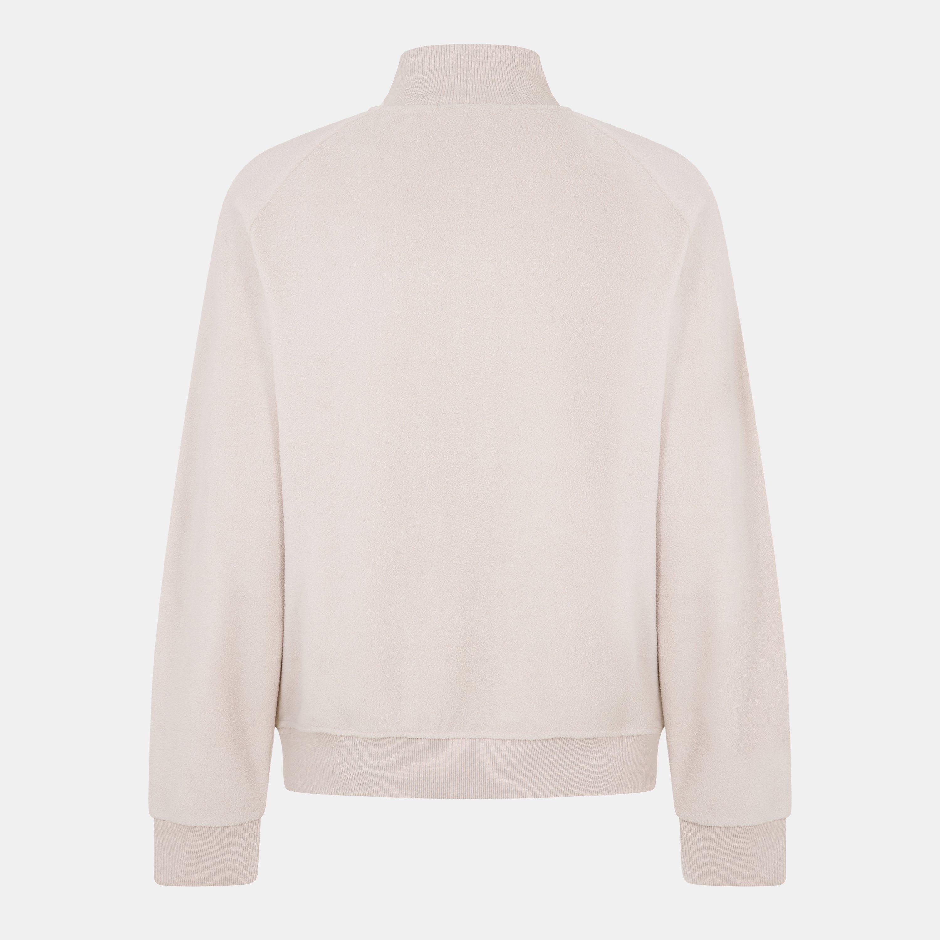 Lounge Full-Zip Mock Neck Top