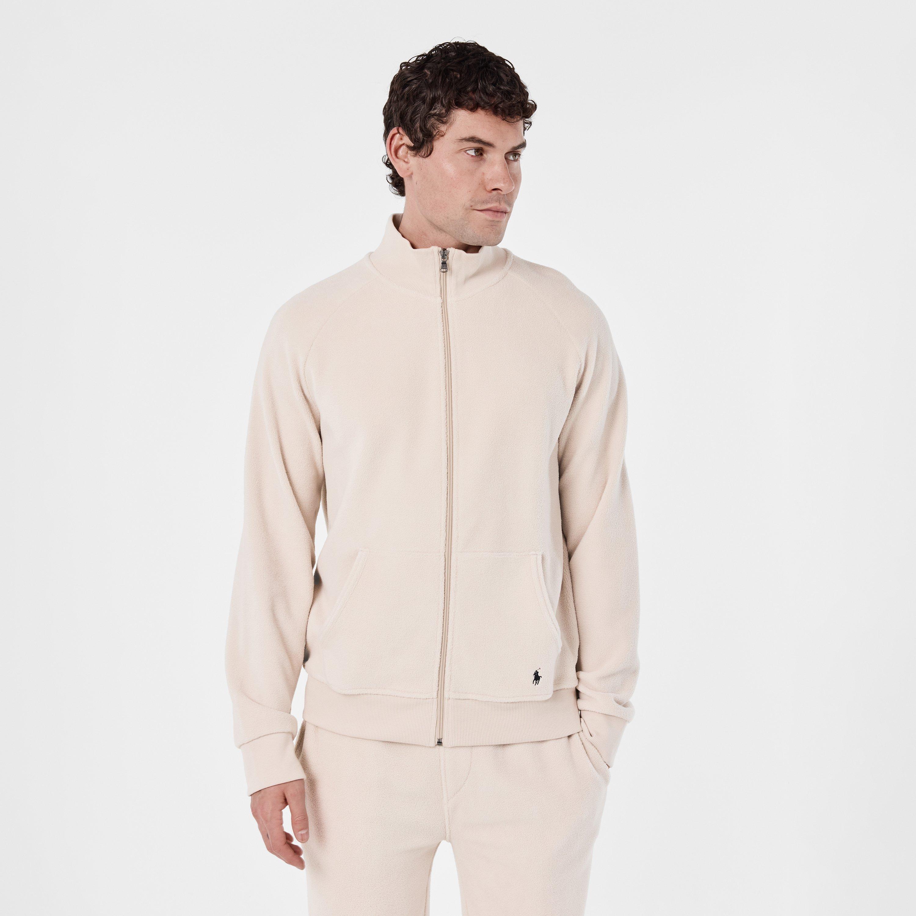 Lounge Full-Zip Mock Neck Top