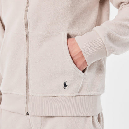 Lounge Full-Zip Mock Neck Top