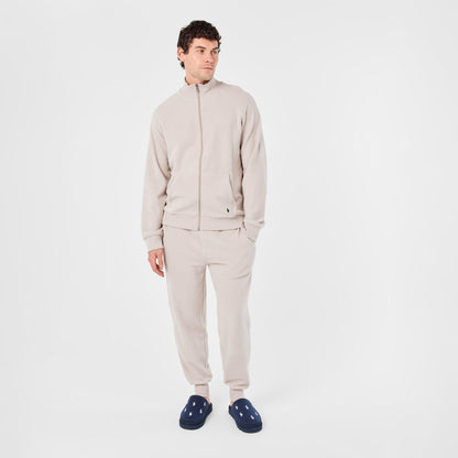 Lounge Full-Zip Mock Neck Top