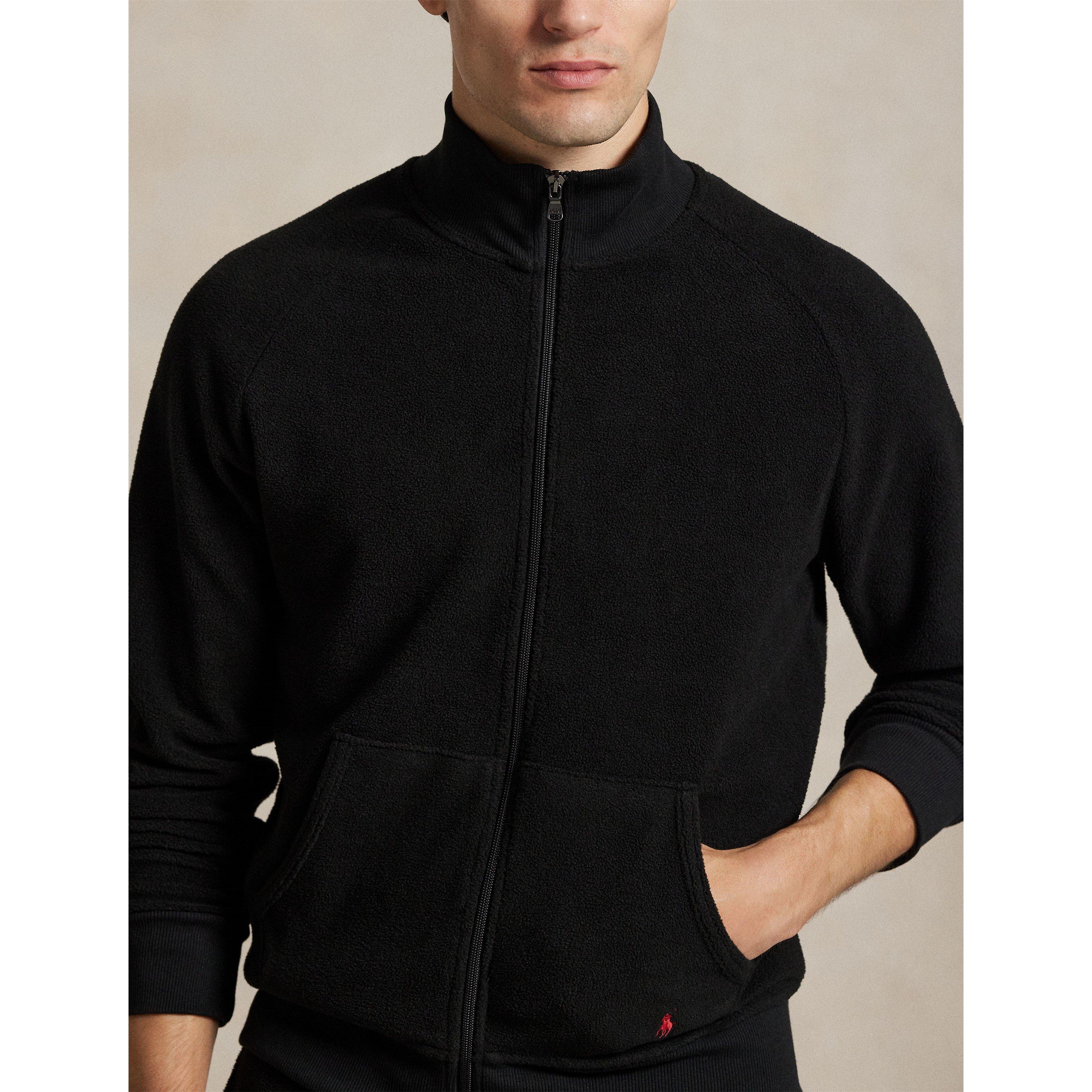 Lounge Full-Zip Mock Neck Top