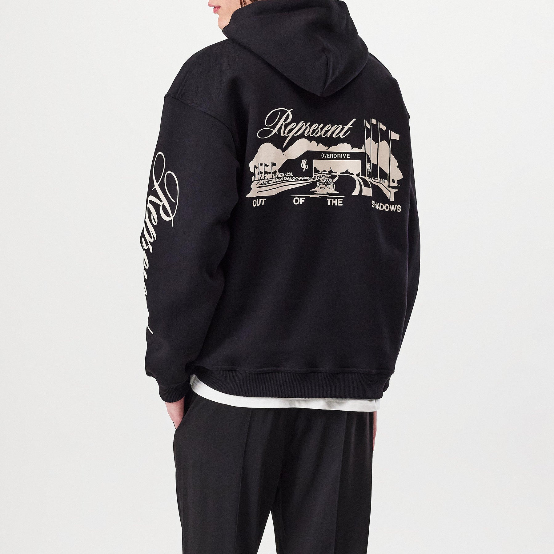 Men's Raceway Graphic Prints Hoodie