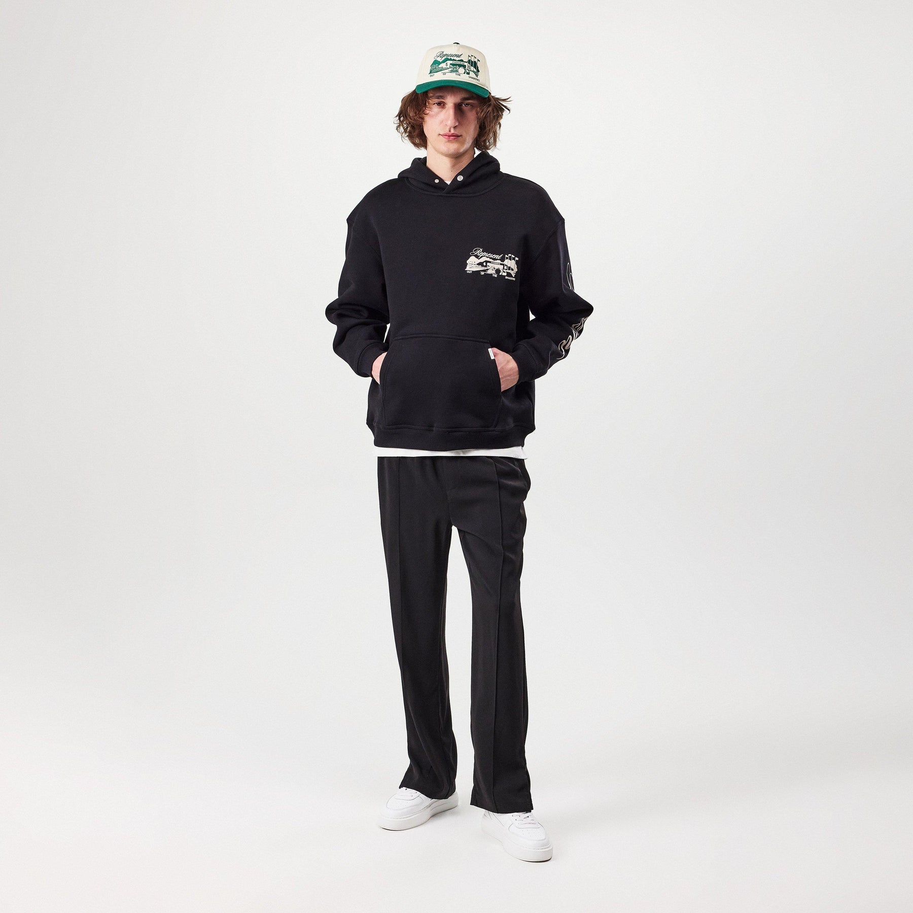 Men's Raceway Graphic Prints Hoodie