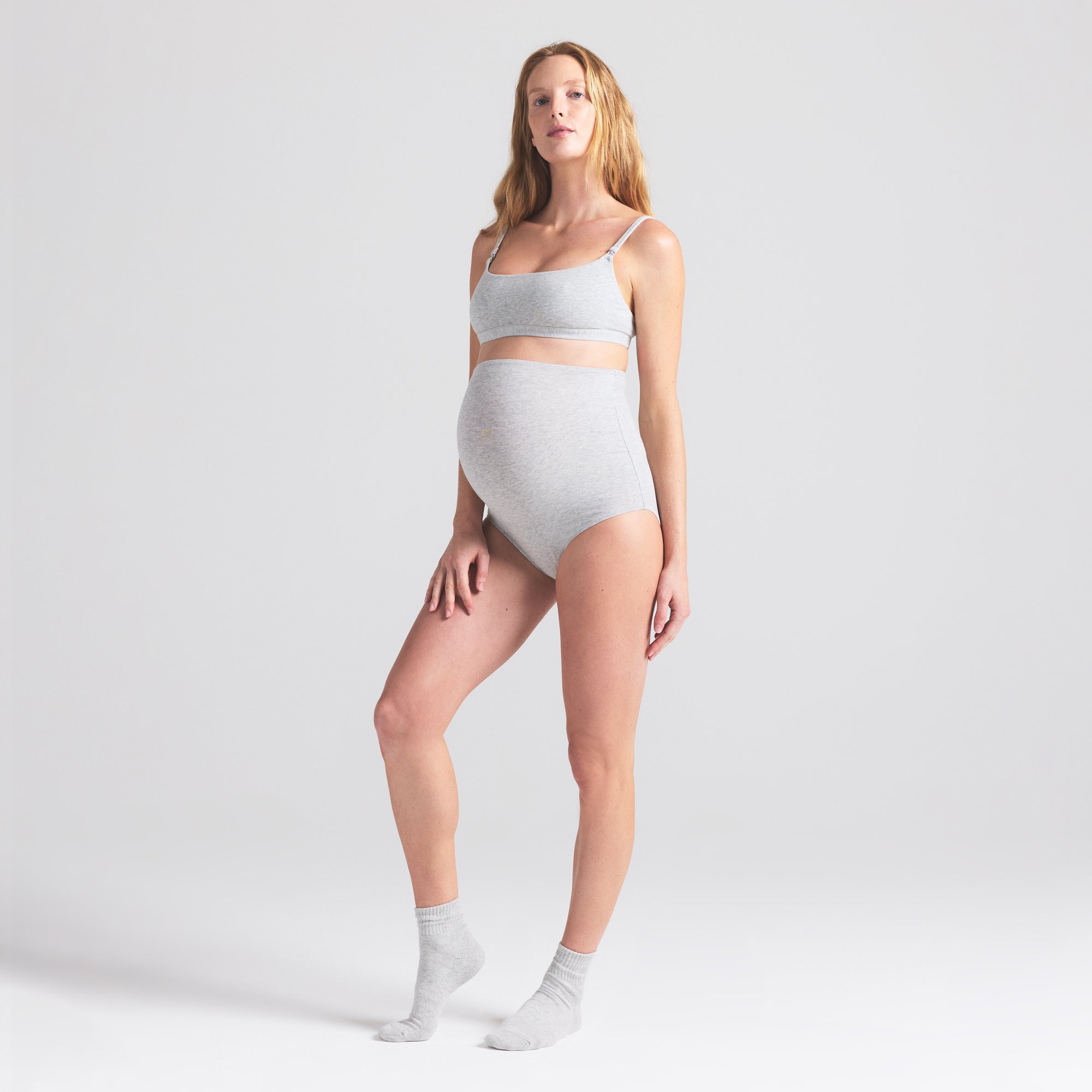 Cotton Jersey Maternity High-waisted Brief