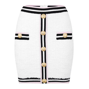Buttoned Mini Skirt