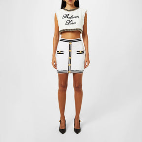Buttoned Mini Skirt