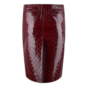 GG Embossed Mid-Length Skirt
