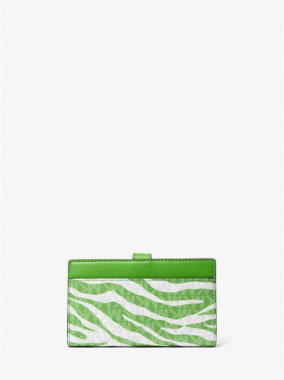 Greenwich Medium Zebra Signature Logo Wallet